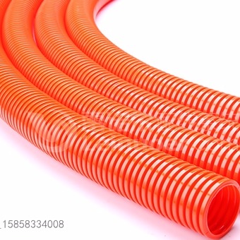 供应外径13mm新能源汽车布线专用阻燃尼龙软管，橙色阻燃尼龙浪管