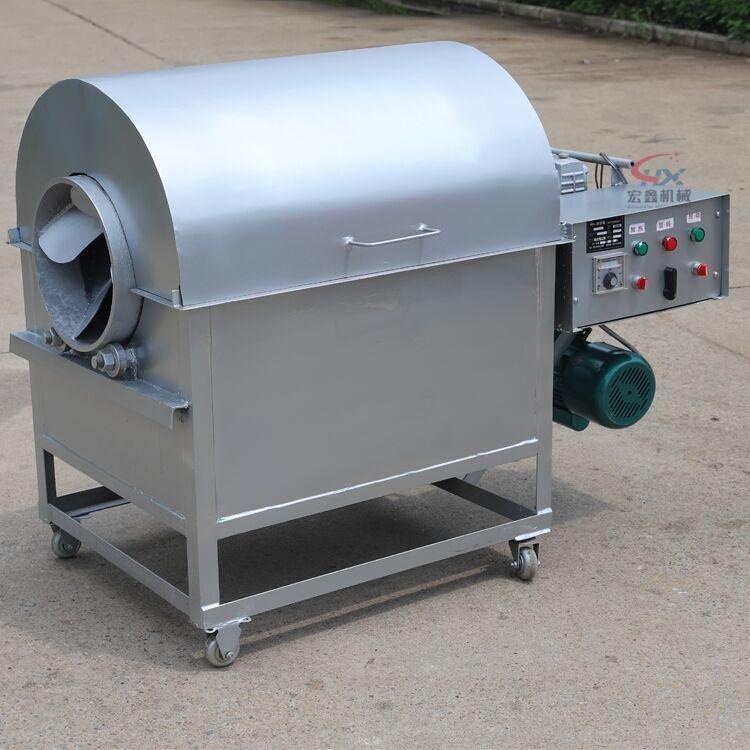 煤电气多用炒货机  兔粮自加热烘干机  电加热菜籽滚筒炒货机