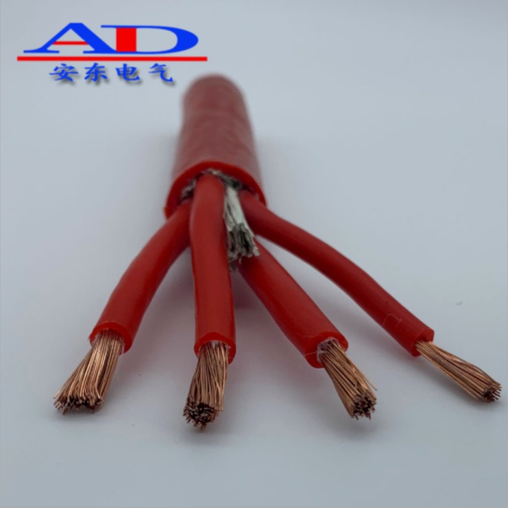 安东电缆  YGC 国标耐高温 硅橡胶护套软电缆线 2/3/4芯扁电缆控制电缆 1.5 2.5 4 6平方