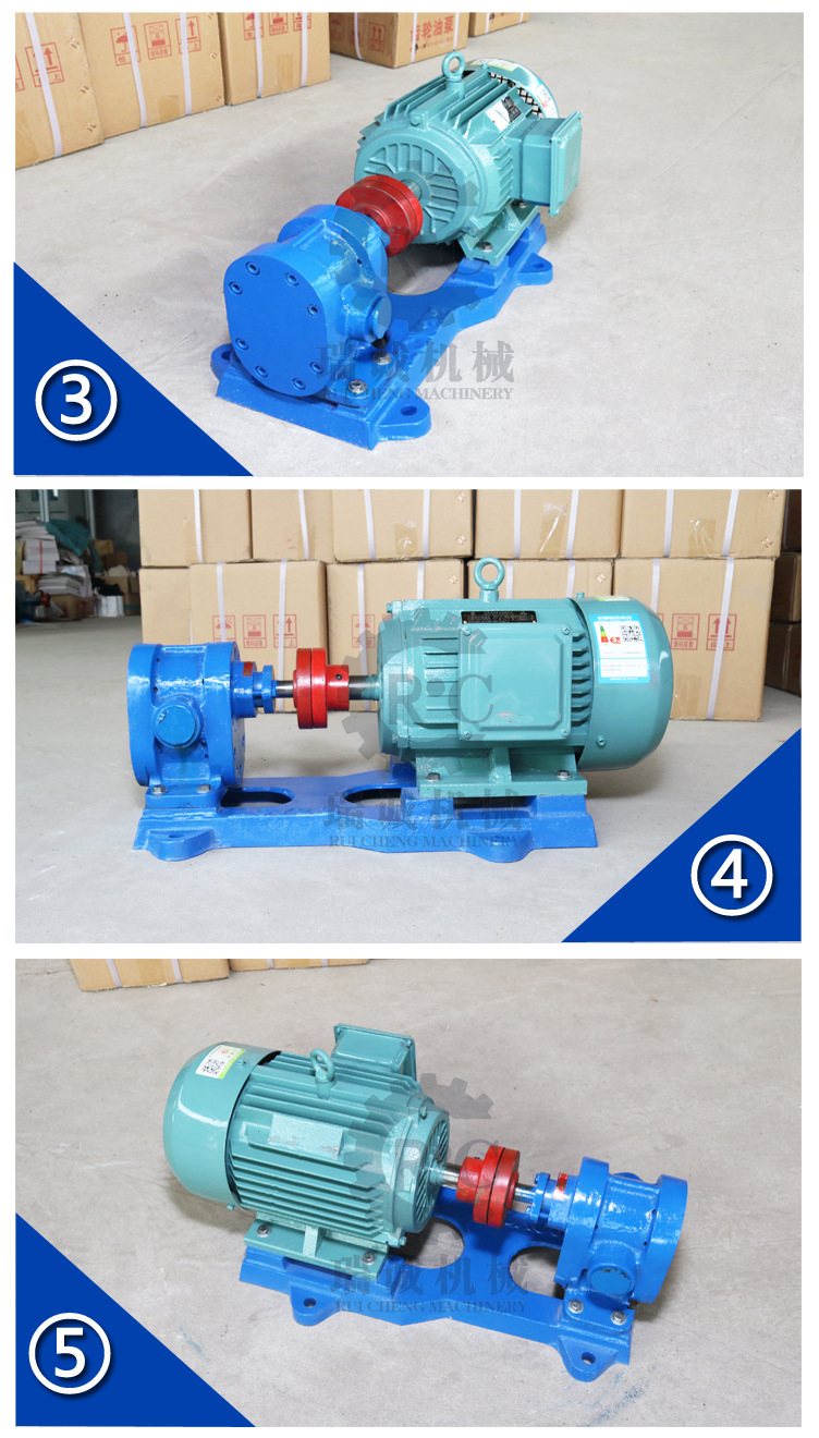 厂家供应 2CY-2.1型铸铁卧式高压齿轮泵 增压齿轮输油泵 现货批发示例图7