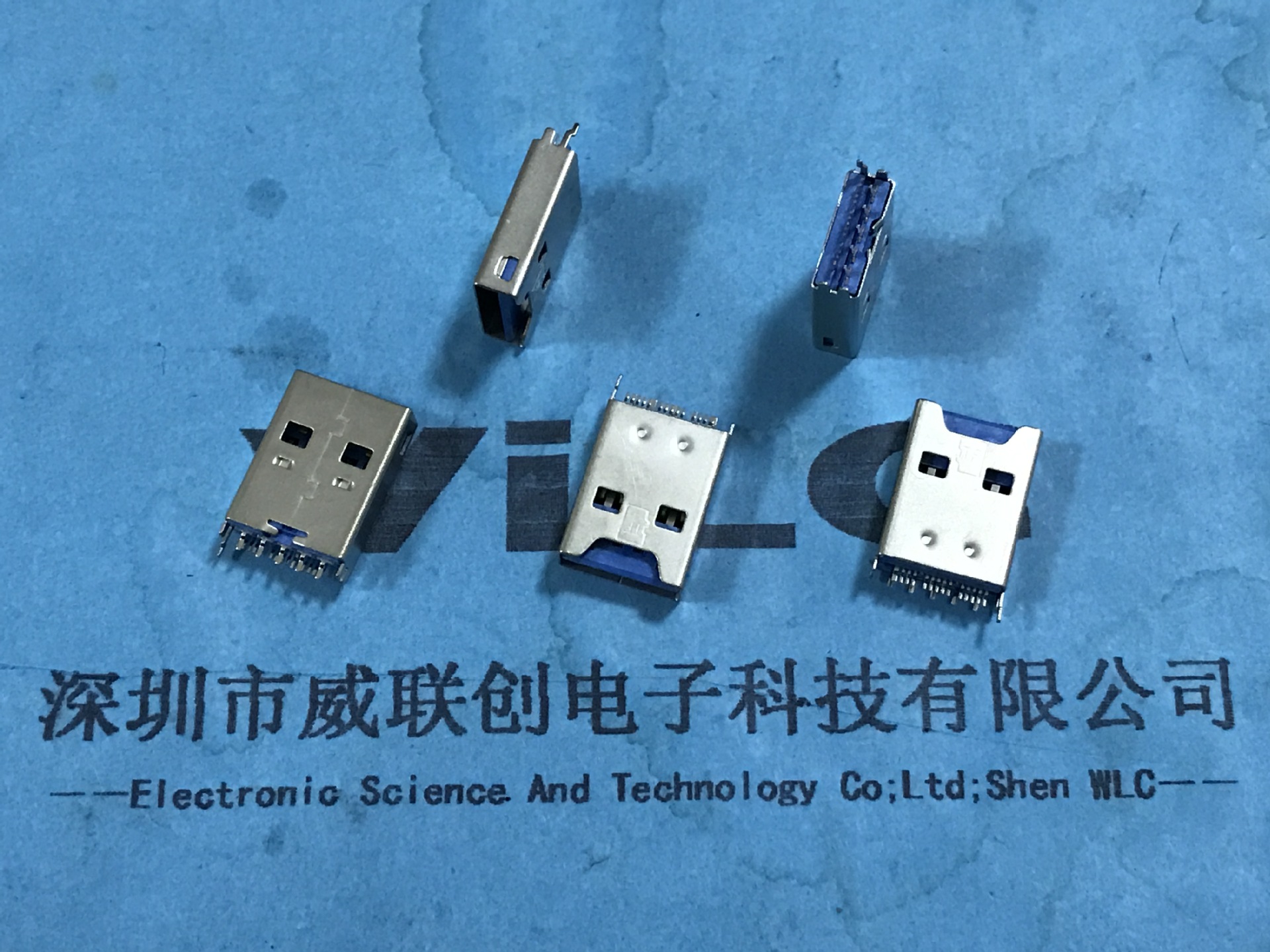 AM USB3.0+TF 卡/2.0USB公头+TF 夹板式OTG 二合一单/双排针示例图2