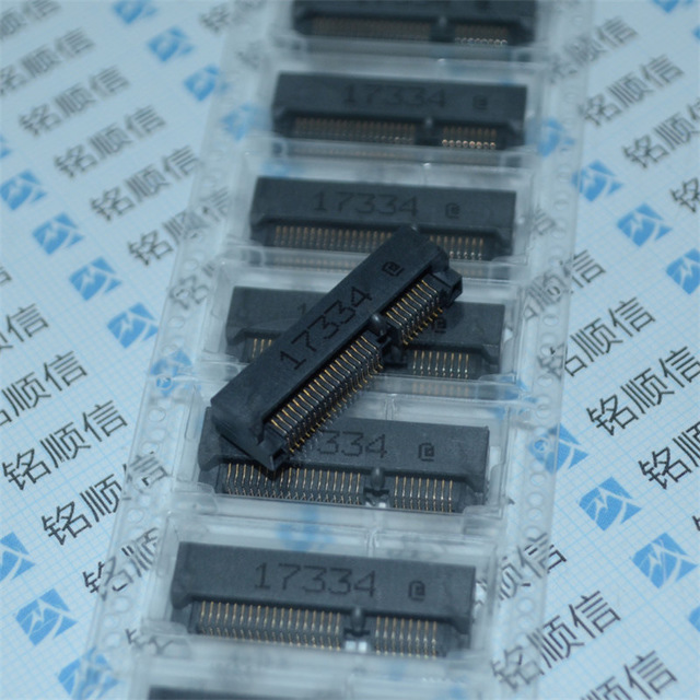 MINI PCIE 52P插座 msata连接器 接插件 高度4.0H 5.2H 脚距0.8MM图片