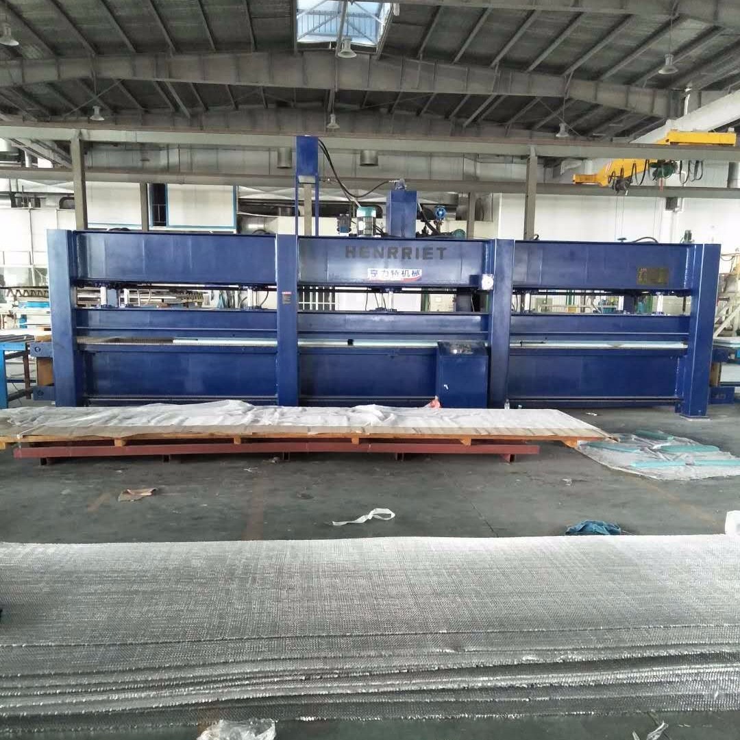 佛山亨力特厂家批发2米x8米石材铝蜂窝复合板机，大型天花板复合机，隔音墙板胶合机，PVC复合板热压机