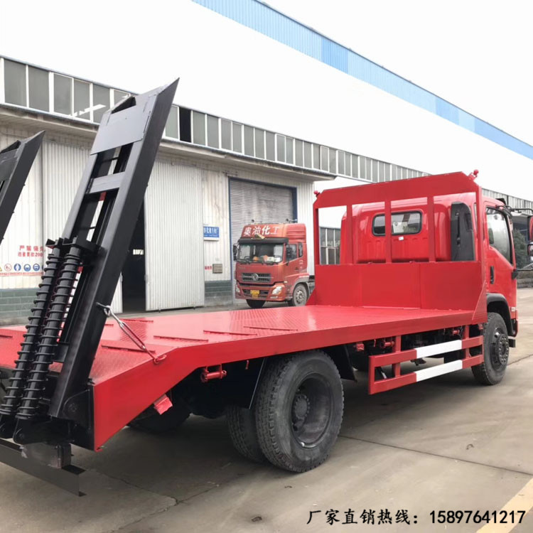 贵州平板车 解放龙V平板运输车 拖板车机械设备运输车 包上户