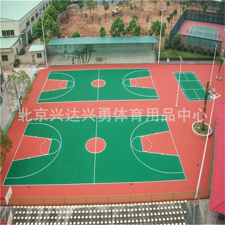 羽毛球篮球场地标准尺寸 标准篮球场地翻新设计施工户外围挡示例图17