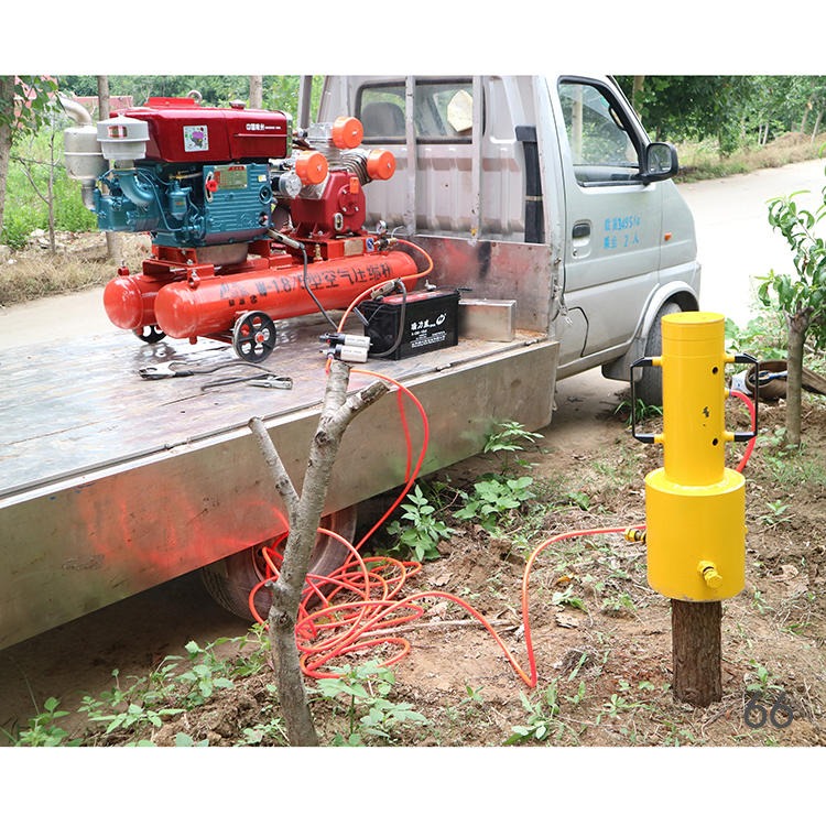 达普 DP-1 液压气动防汛植桩机 气动木桩护栏木桩植桩机 移动式防汛植桩机图片