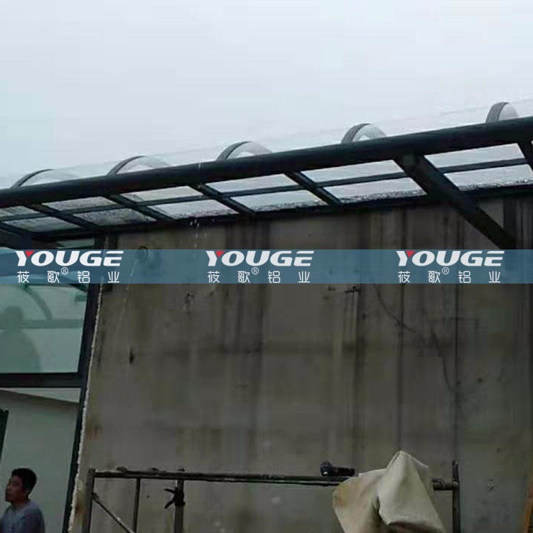 莜歌生产厂家 铝合金遮阳雨棚 铝合金阳光棚 铝合金雨棚 铝合金耐力板雨棚