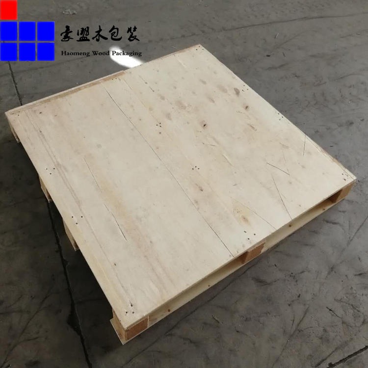 低价促销 青岛平度木栈板生产厂 加工定做四面进叉木栈板图片