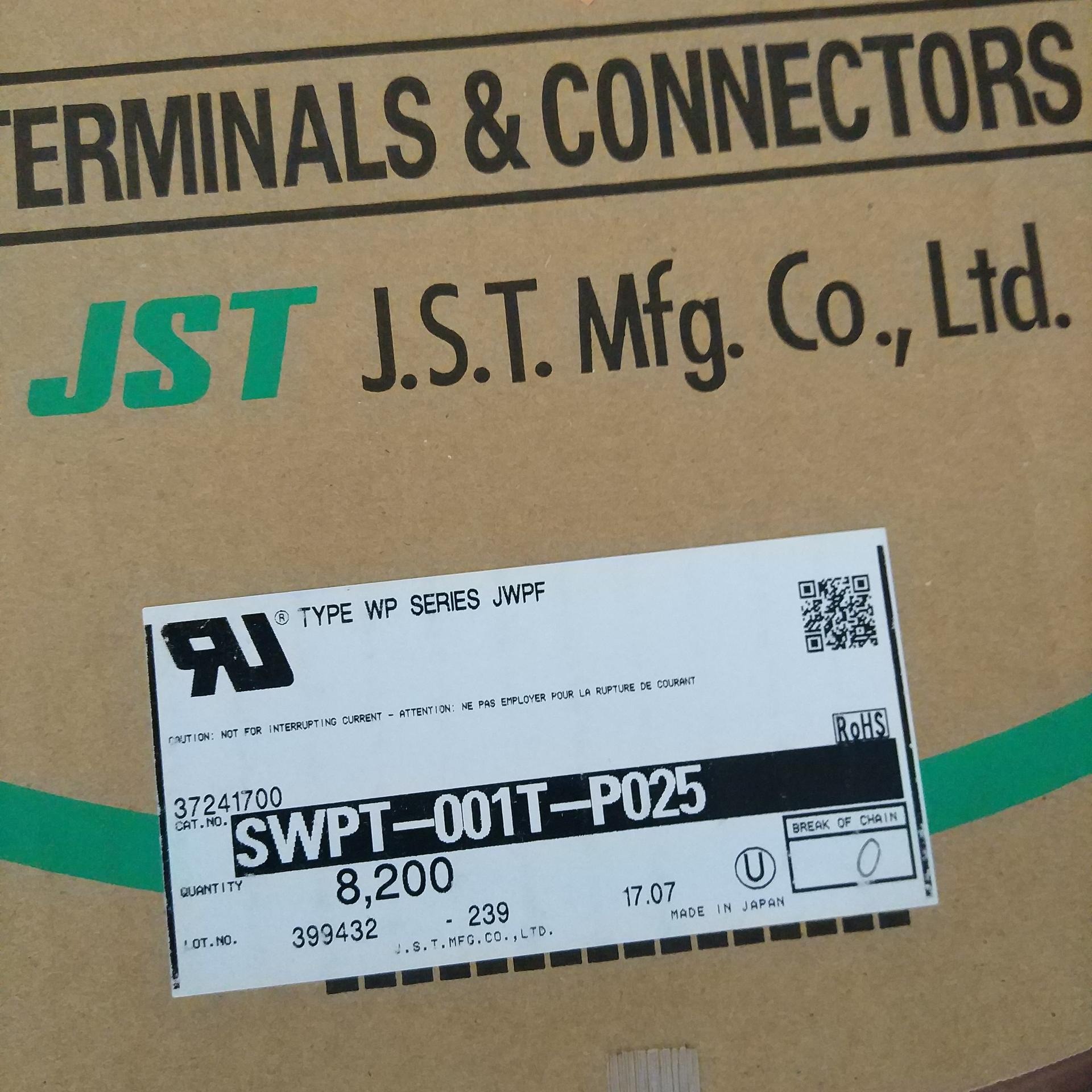 原装现货SWPT-001T-P025 JST/压着端子接插件  汽车连接器