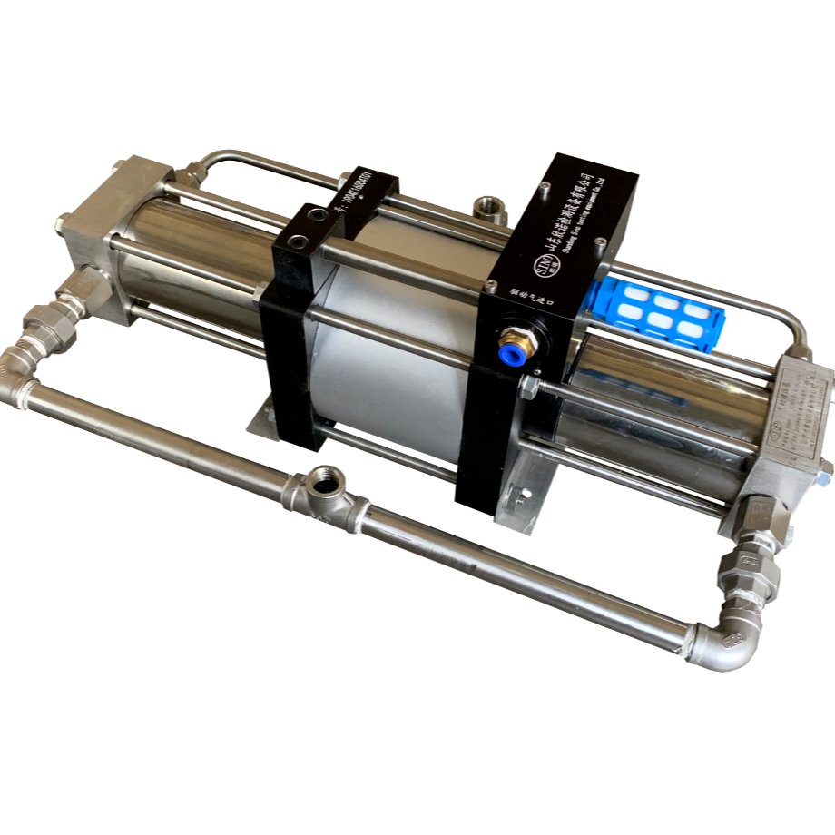 厂家销售液体增压泵 耐磨山东欣诺小型气动增压泵非标流体增压机