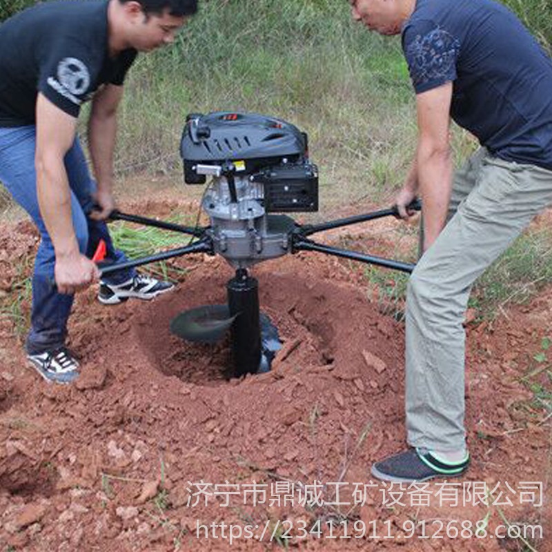 热卖新款小型植树挖坑机 园林钻坑机地钻机 手提式挖坑机图片