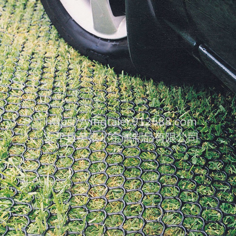 定制 英泰尔 绿色 黑色 塑料草皮强化网 草地强化网 草坪加固网 停车草坪保护网 出口塑料网