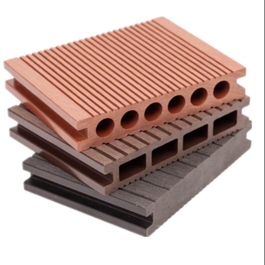 绿艺 塑木地板户外工程防腐木塑板条 PE圆孔加厚3厘米 长度可订制