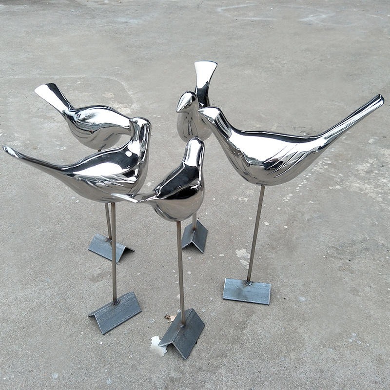 不锈钢鸽子雕塑 和平鸽金属雕塑加工厂家 唐韵园林图片