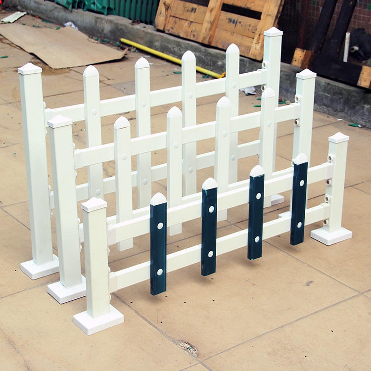50cm高pvc围栏 安徽草坪塑钢护栏 绿化带栅栏图片