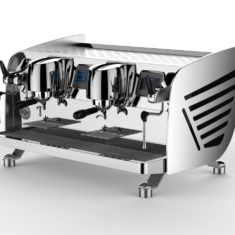 聊城商用双头咖啡机 格米莱CRM3202半自动意式咖啡机 蒸汽式智控版