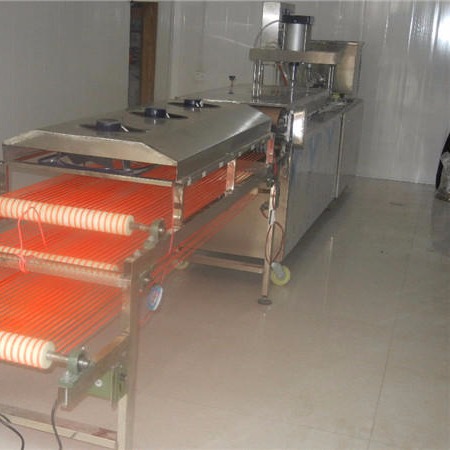 烤鸭饼机器 北京电动烤鸭饼机厂家报价 圆形全自动烤鸭饼机万年红机械