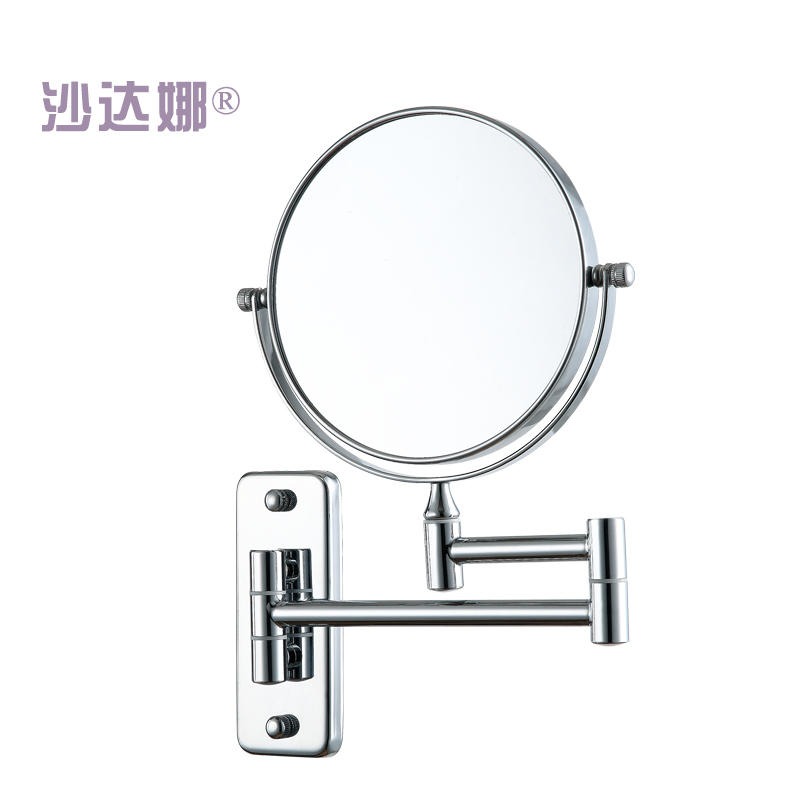 梳妆台单面LED镜子生产厂家 沙达娜SADHANA化妆镜 广东浴室折叠化妆镜定制厂家