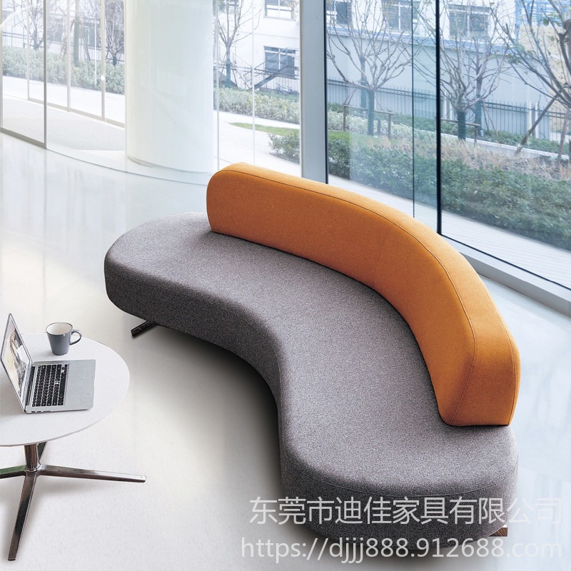 广东东莞简约现代布艺沙发客厅组合小户型科技布沙发 接待沙发 办公沙发椅子图片