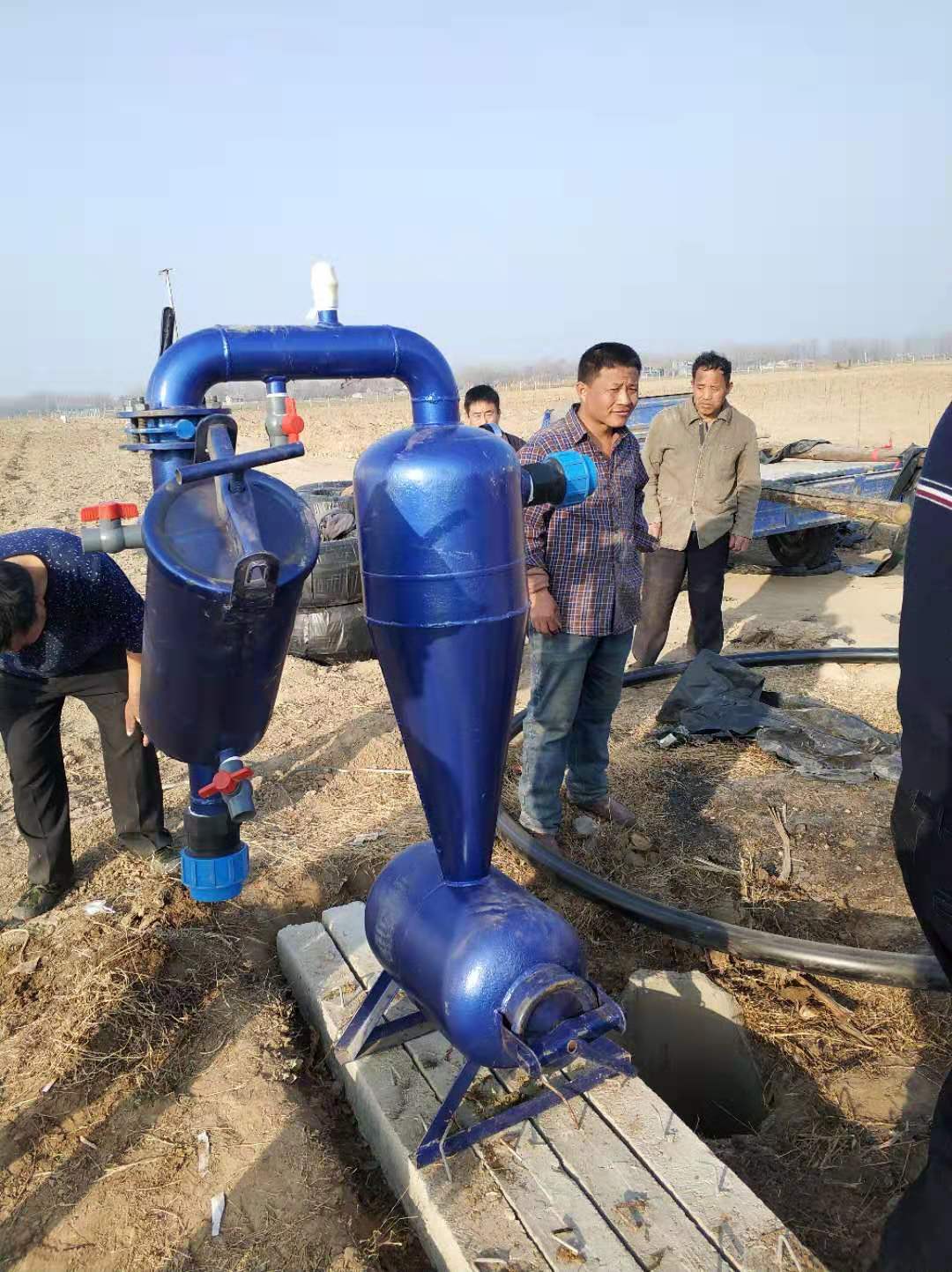肥东县农业灌溉设备 蔬菜灌溉管 滴灌带用离心加网式过滤器示例图6
