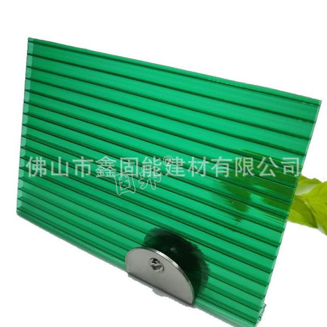 佛山厂家供应6mm草绿PC阳光板 梅州卡布隆雨棚板