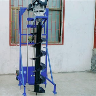 电线杆挖坑机云南贵州四川农网改造用 手扶式钻电线杆打坑机
