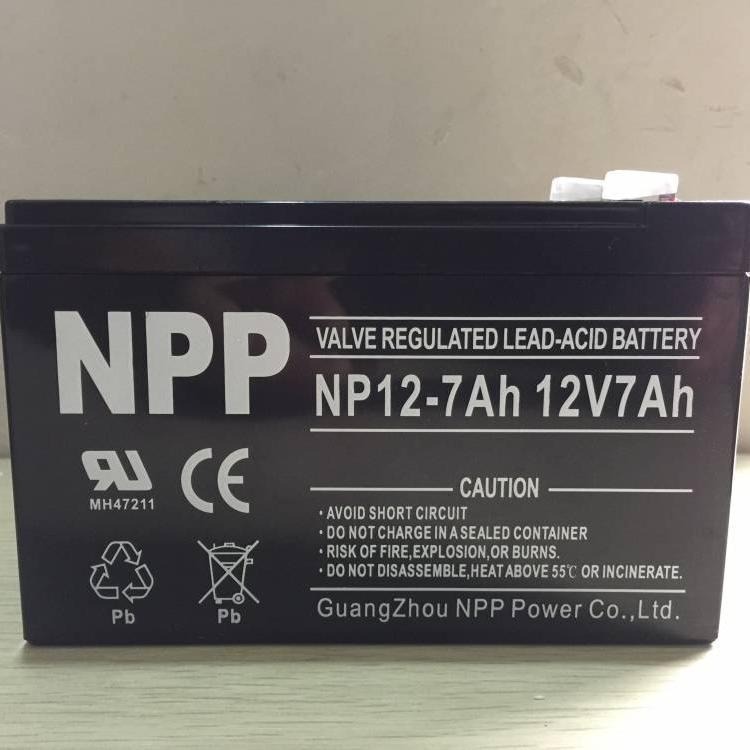 耐普蓄电池NP12-7 12V7AH铅酸免维护蓄电池 直流屏UPS机房设备专用 参数及报价