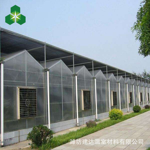 潍坊建达温室 厂家直销阳光板温室 美观连栋温室大棚 阳光板温室图片