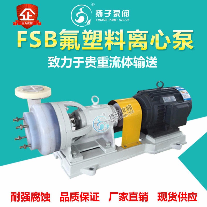 FSB离心泵 80FSB-25L型 氟塑料离心泵生产厂家 全氟泵 全塑泵 型号性能参数价格