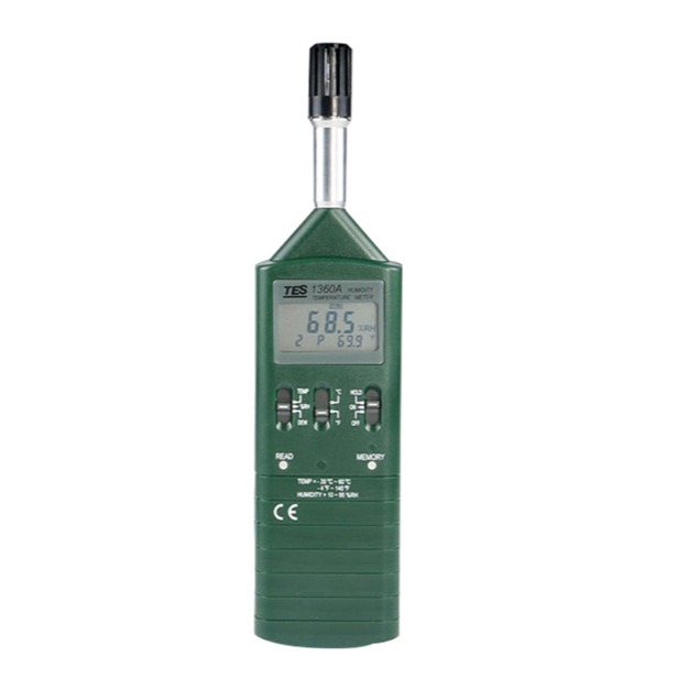 台湾泰仕 TES-1360A 温湿度计 进口温度表数字高精度电子工业测温仪图片