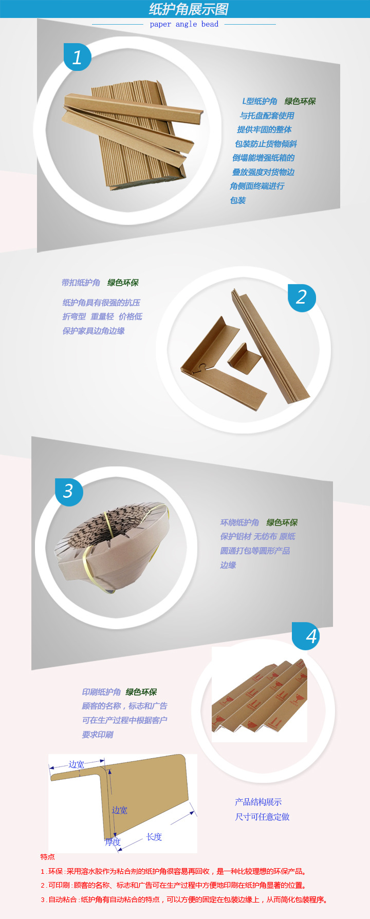 纸护角包装厂 供应纸护角三角形 湖南岳阳市专业生产大线示例图1