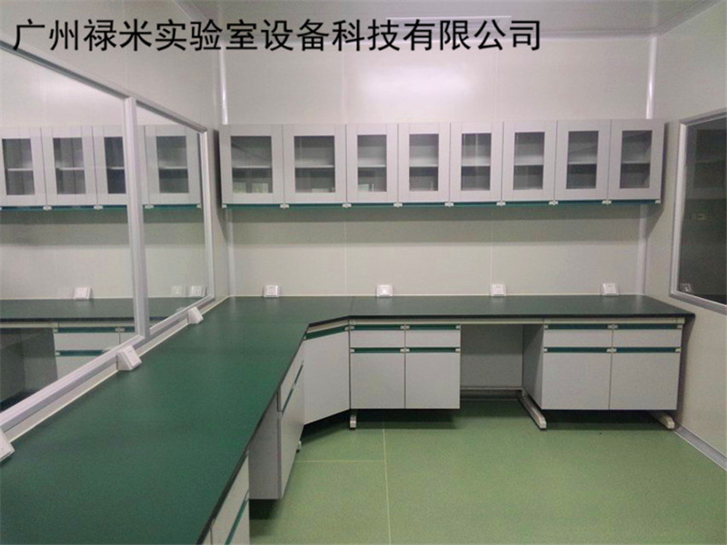 实验室 钢木转角台 钢木转角柜 禄米实验室设备示例图2
