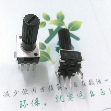深圳厂家R09mm单联电位器 长柄可调电位器，塑封碳膜电位器，旋转式可调示例图1