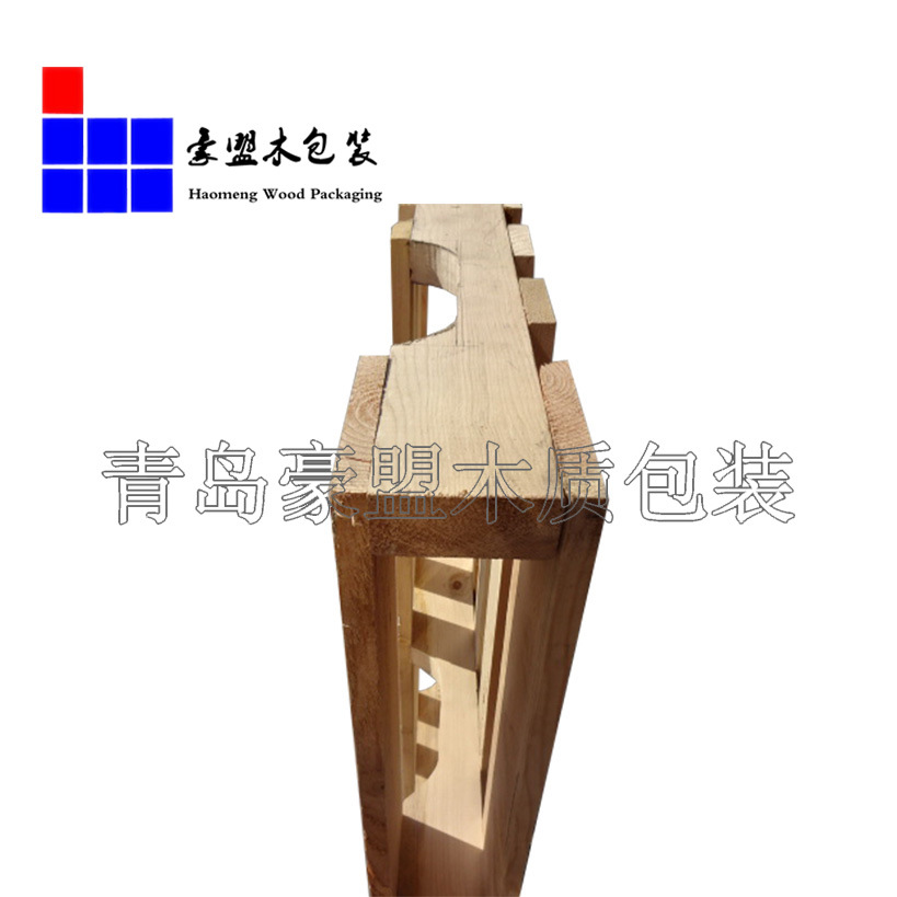青岛港出口海运实木托盘标准制作美标尺寸载重高出口放心示例图4