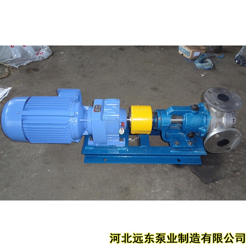 输送氨基树脂泵流量:25m3/h,压力:1.0Mpa用NYP220B-RU-T1-J-W12高粘度泵
