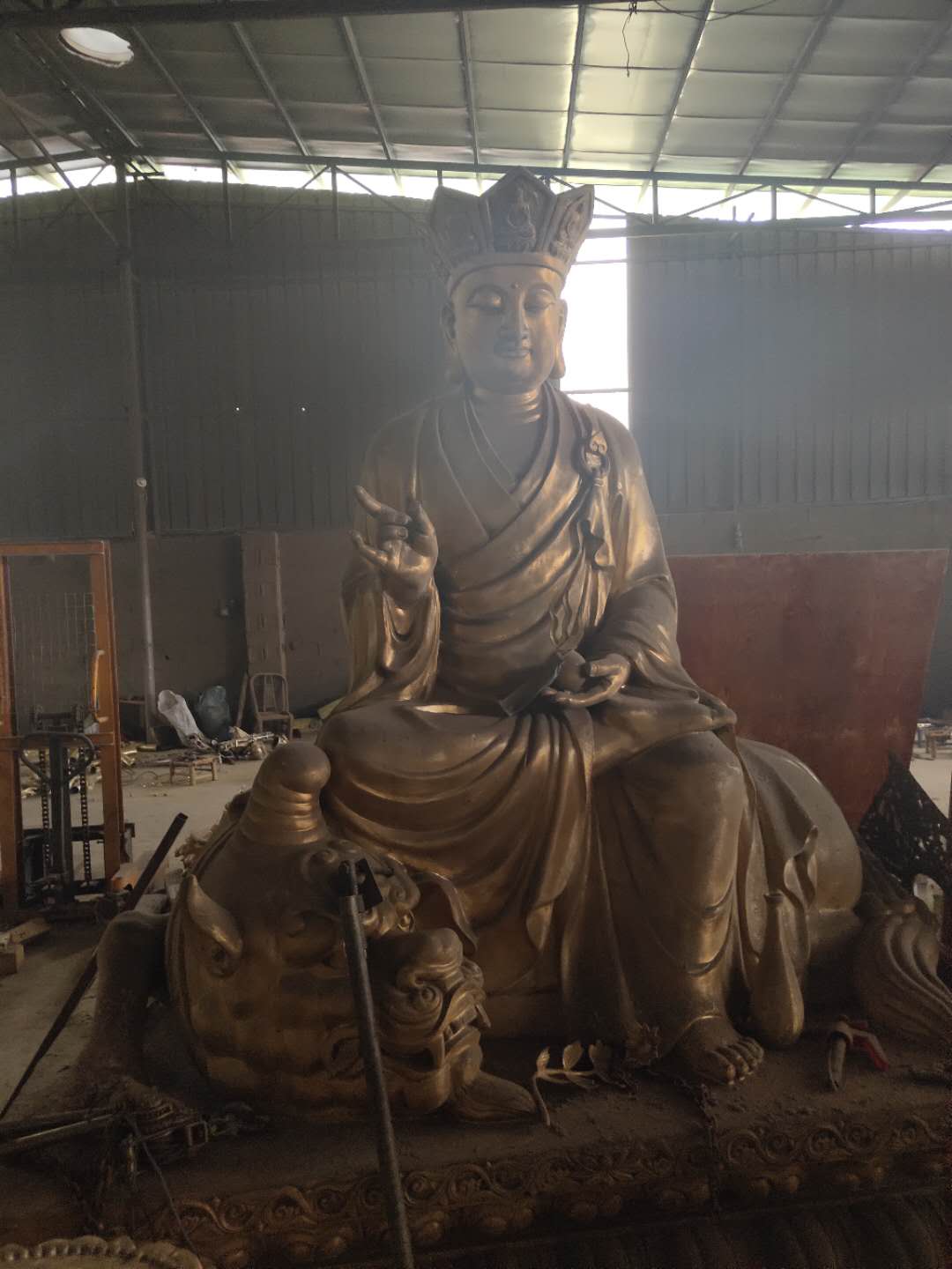 佛像 佛像铸造厂家直销镀金地藏王小佛像 木雕地藏王菩萨 坐像地藏王佛像