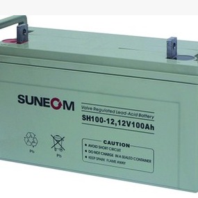 新能蓄电池SH100-12 新能12V100AH 铅酸免维护电池 储能应急电池图片
