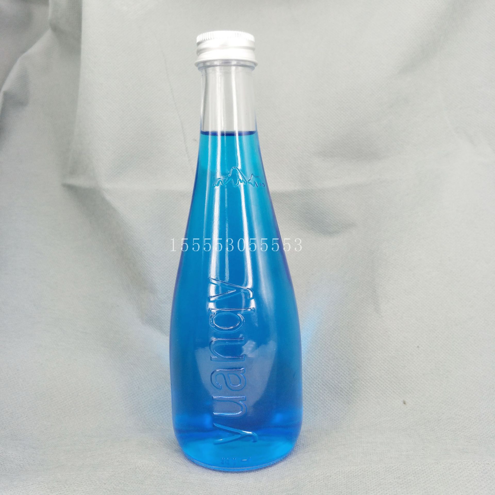 高档晶白料 275ml 依云矿泉水玻璃瓶   饮料  果汁玻璃瓶 250ml示例图5