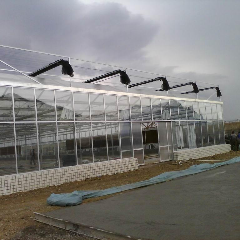 农业蔬菜温室 一亩多肉大棚 6米高玻璃智能农业温室
