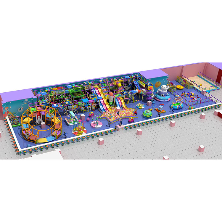 现货可定制批发大小型淘气堡儿童乐园室内游乐设备海洋球池滑梯示例图3