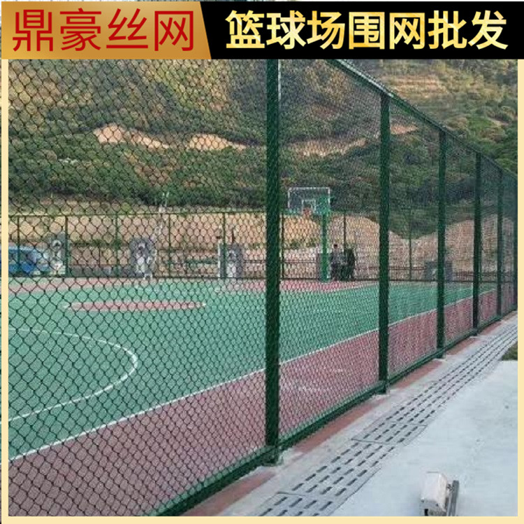 篮球场防护围网造价 球场围网施工队 球场地围网厂家 鼎豪丝网