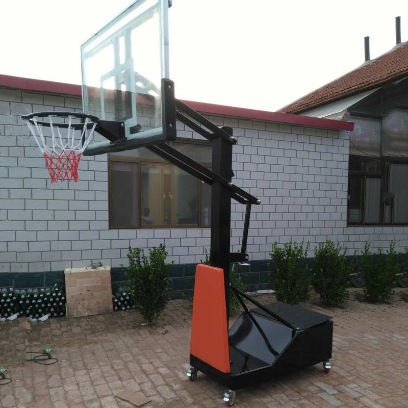 篮球架儿童户外落地式家用室外标准篮球框子可升降移动户外篮球架示例图14