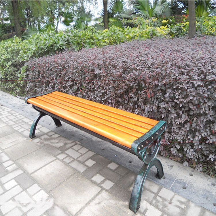 户外座椅公园休闲椅园林广场座椅商场座椅路椅定制实木长椅示例图6