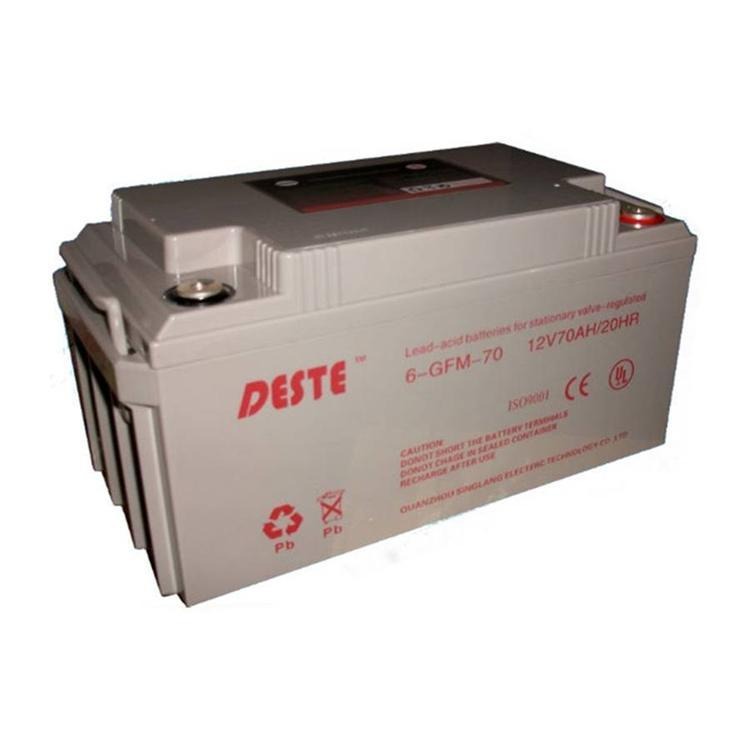 DESTE蓄电池6-GFM-70戴思特蓄电池12V70AH机房配电柜 UPS电源配套