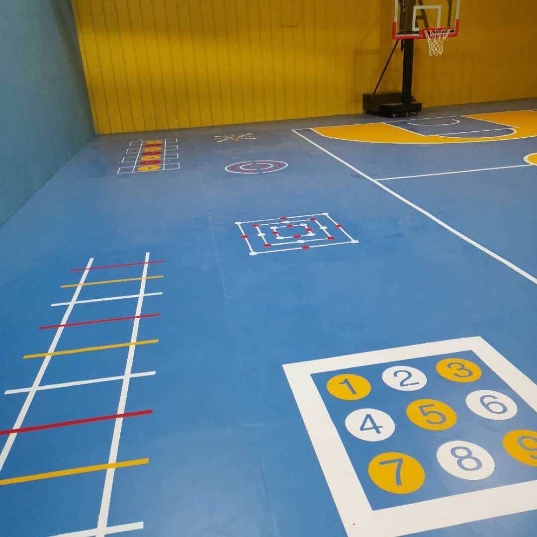 仿木地板枫木纹PVC塑胶室内篮球馆健身房胶垫多功能弹性运动地板