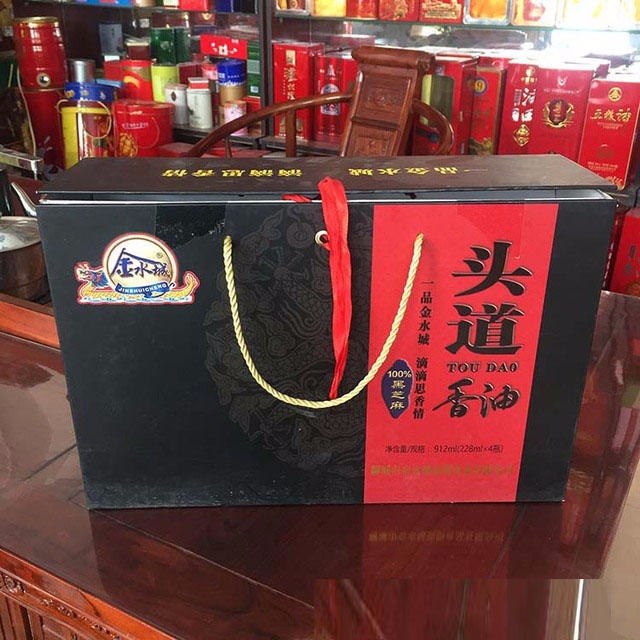 金水城香油包装盒食用油精装盒厂家设计定做质量保证图片