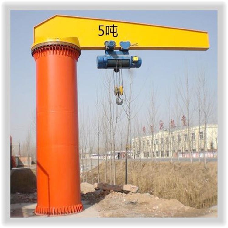货源供应  10吨立柱式悬臂吊  可360度旋转 安全可靠  单臂吊  小型吊车图片