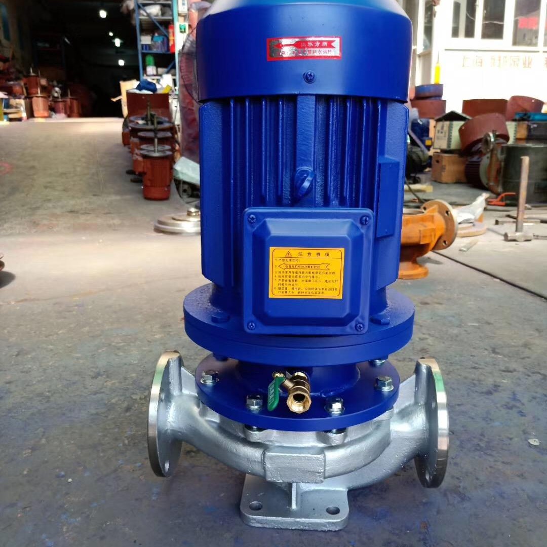 蓝升泵业ISG立式管道离心泵 单级单吸立式离心泵 不锈钢管道离心泵 ISG32-100(I)立式离心泵