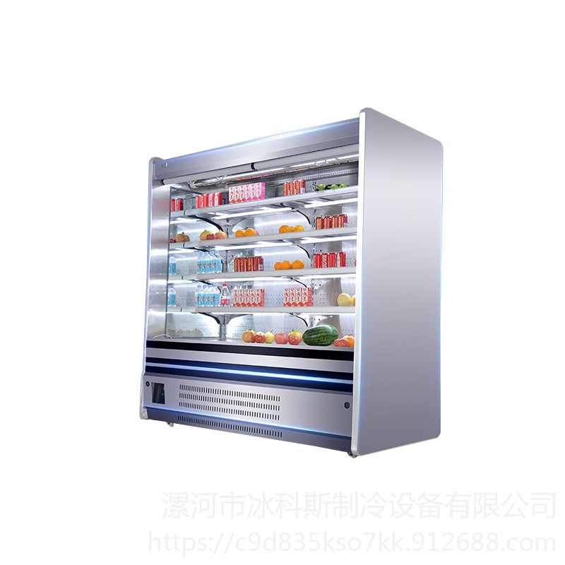 商丘三米不锈钢保鲜柜 不锈钢风幕柜 立式风冷不锈钢柜 未来雪冷柜-WLX-HGG-134