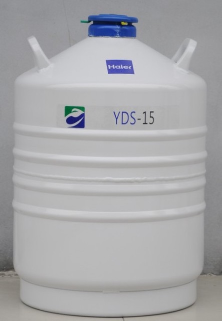 47升 海尔液氮罐 铝合金实验室系列 127MM 液氮罐生物容器 YDS-47-6 YS